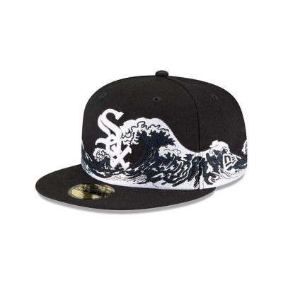 Sapca New Era Chicago White Sox MLB Wave 59FIFTY Fitted - Negrii